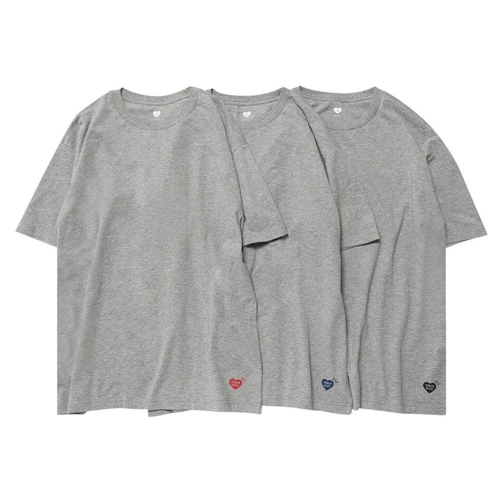 Human Made T-Shirt (3 Pack) Grey