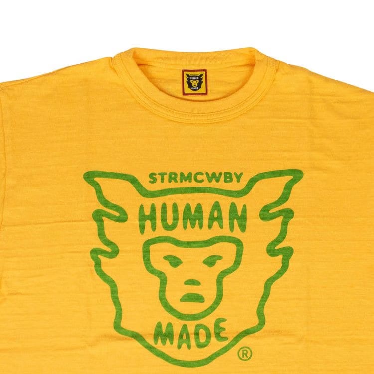 Human Made Face Logo Shorts-Sleeve T-Shirt Yellow/Green