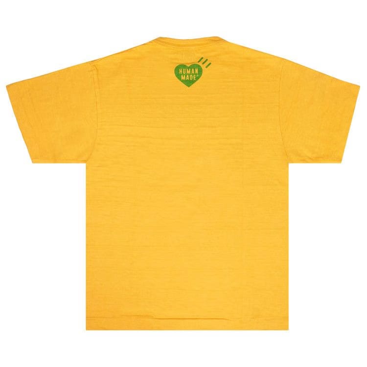 Human Made Face Logo Shorts-Sleeve T-Shirt Yellow/Green