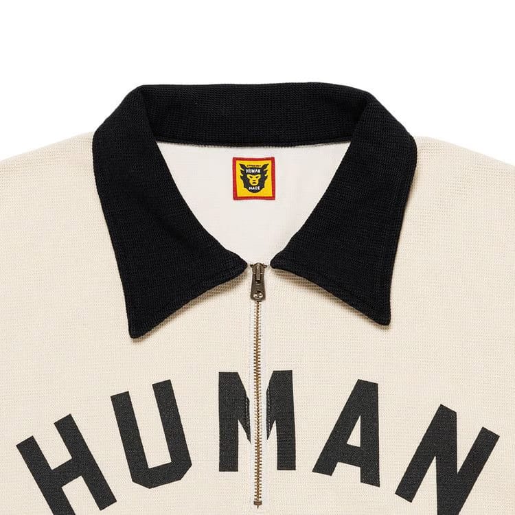 Human Made Zip-Up Long-Sleeve T-Shirt Black