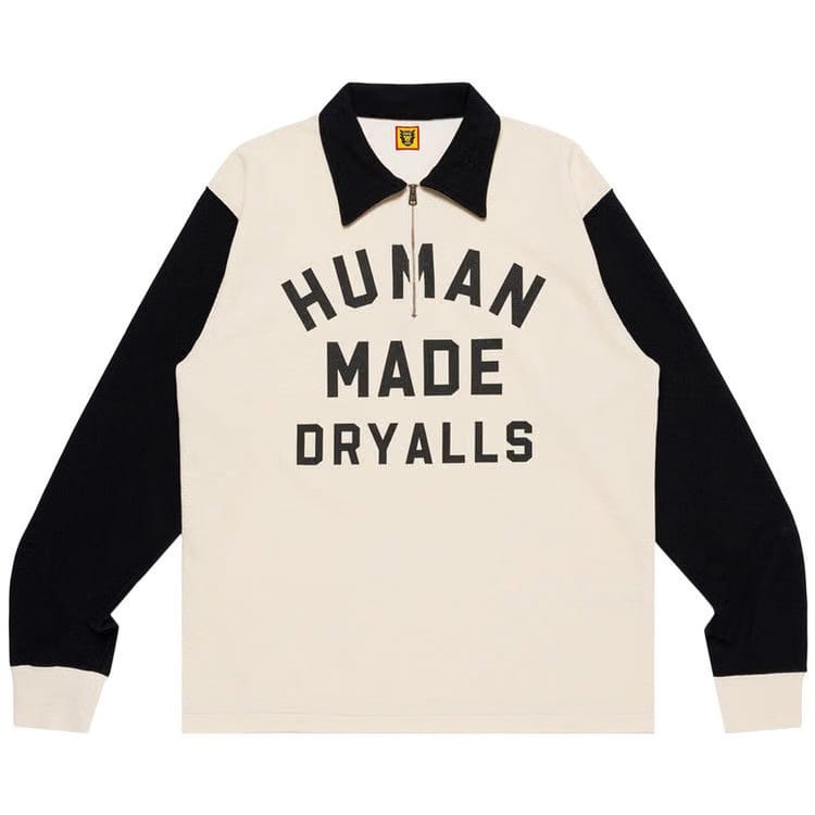 Human Made Zip-Up Long-Sleeve T-Shirt Black