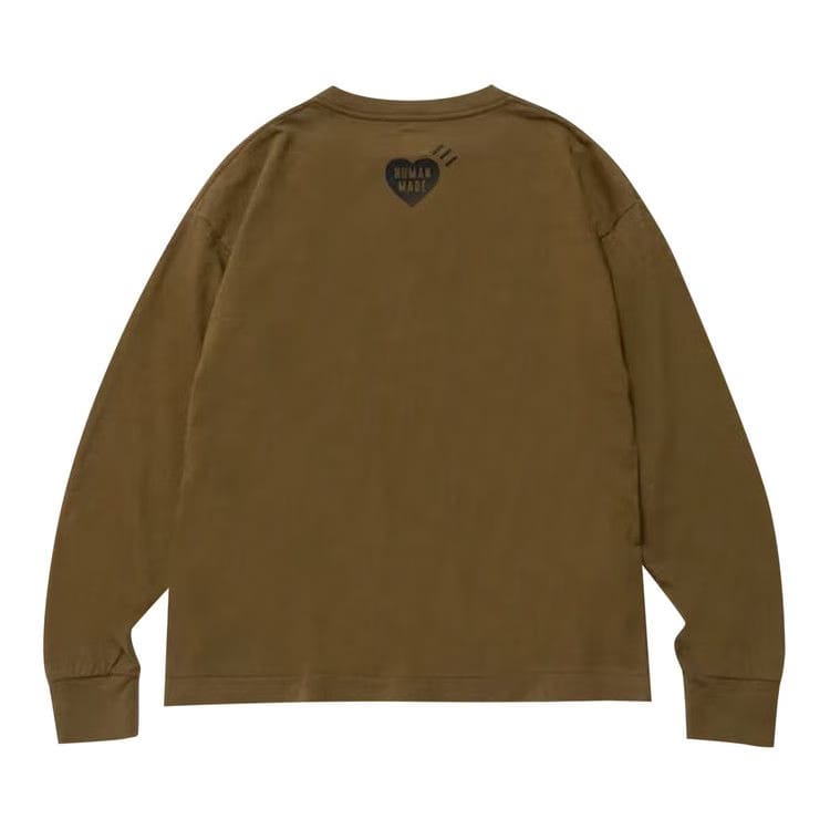 Human Made Tiger Long-Sleeve T-Shirt Olive Drab