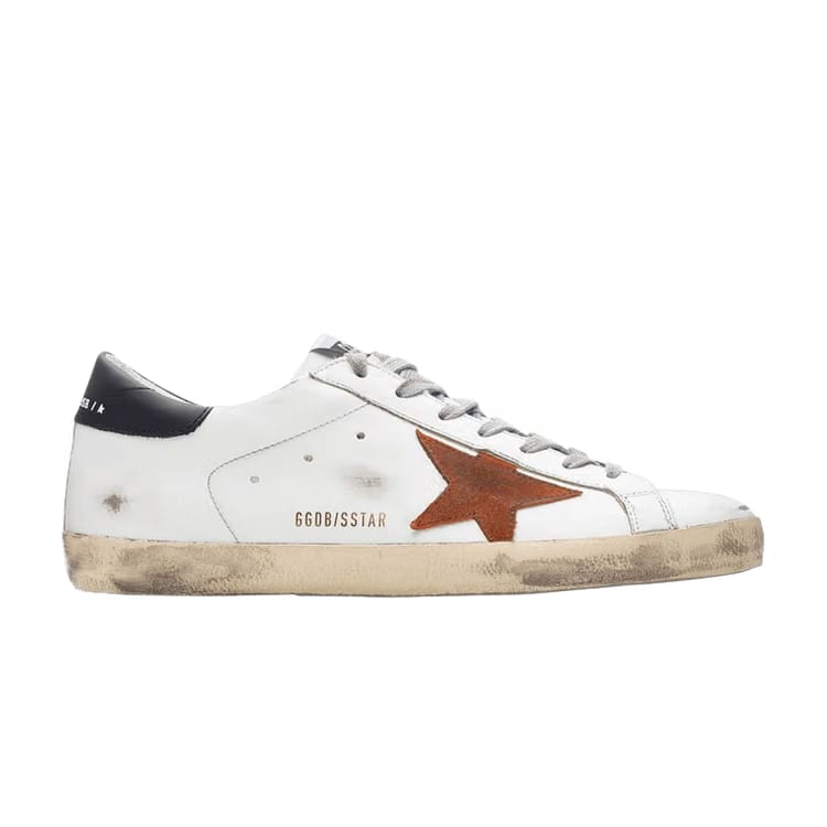 Golden Goose Superstar White Orange