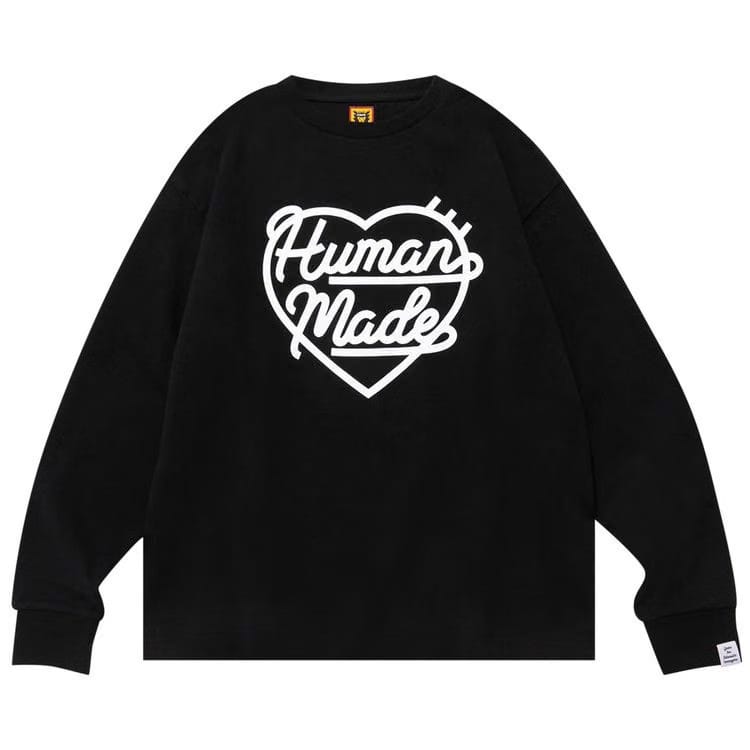 Human Made Heart Long-Sleeve T-Shirt Black