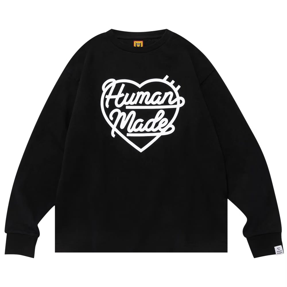 Human Made Heart Long-Sleeve T-Shirt Black