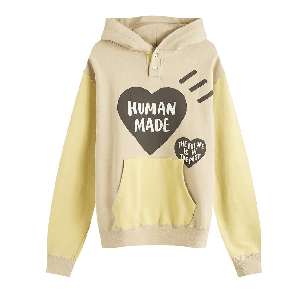 Human Made Colorblock Hoodie Beige