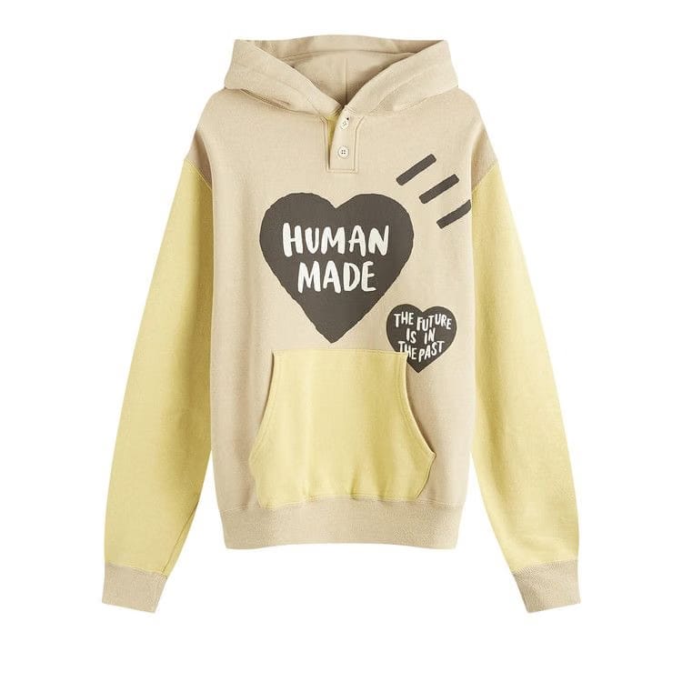 Human Made Colorblock Hoodie Beige