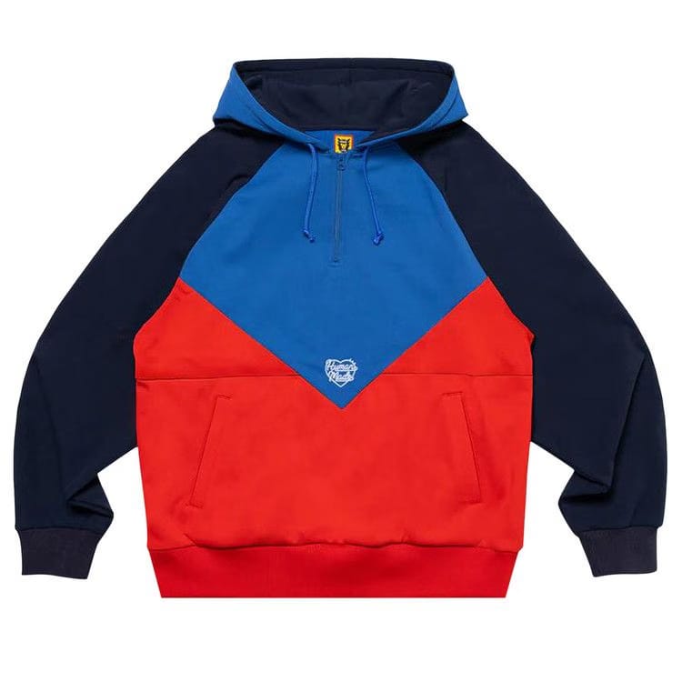 Human Made Half Zip Hoodie Blue