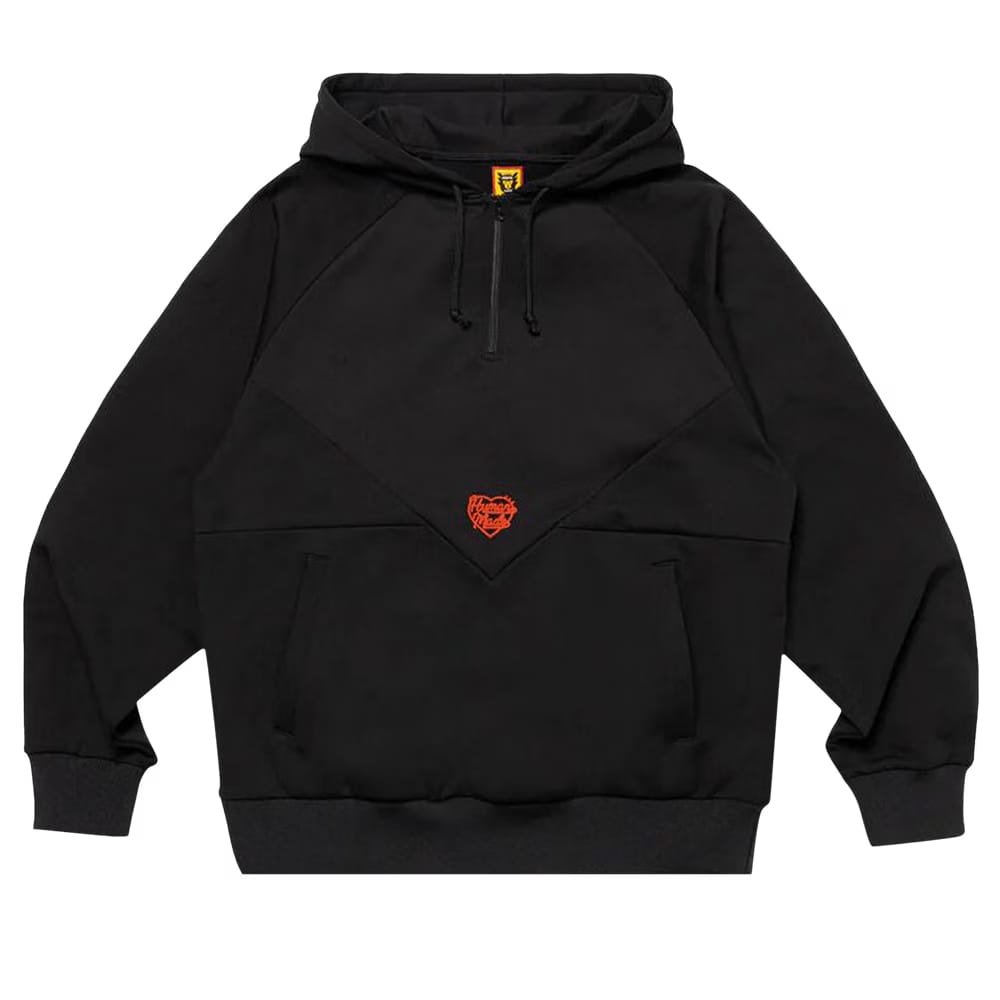 Human Made Half Zip Hoodie Black