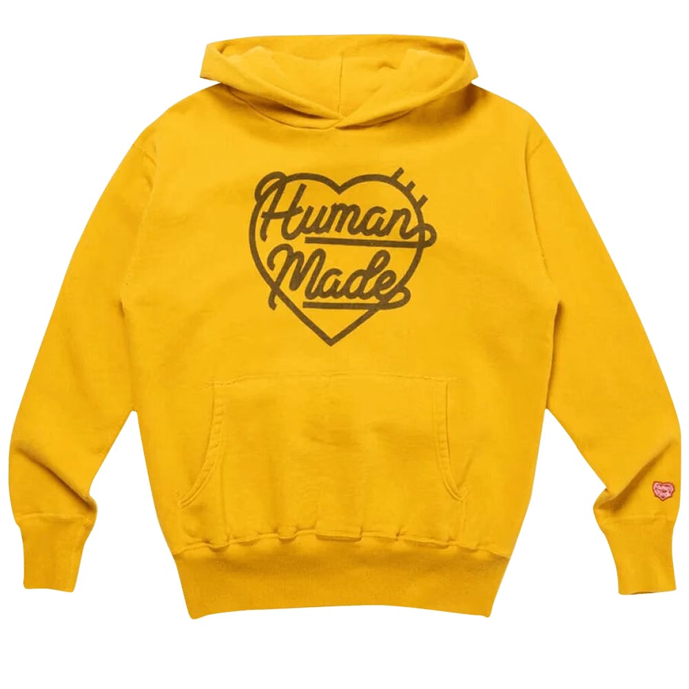 Human Made Heart Tsuriami Hoodie Yellow