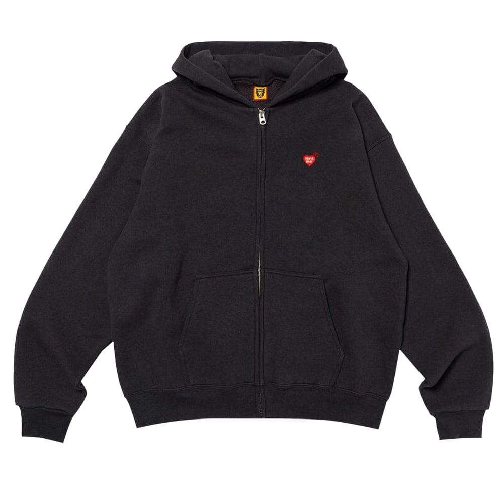 Human Made Zip-Up Hoodie Black