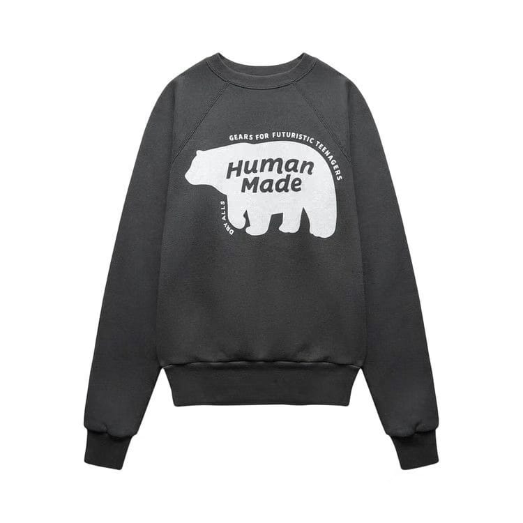 Human Made Raglan Crewneck Sweatshirt Black