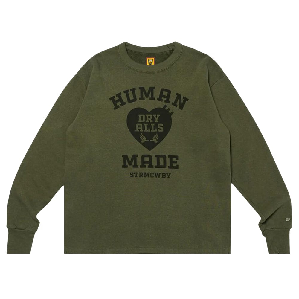 Human Made Military Sweatshirt Olive Drab