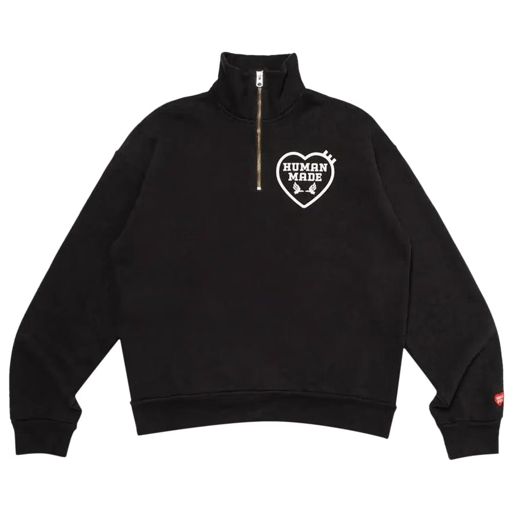 Human Made Military Half-Zip Sweatshirt Black
