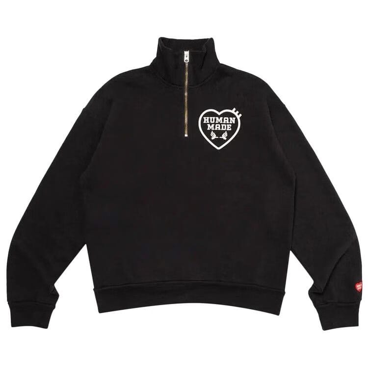 Human Made Military Half-Zip Sweatshirt Black
