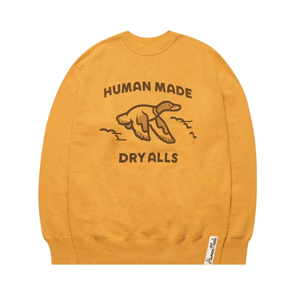 Human Made Crewneck Sweatshirt Duck Yellow