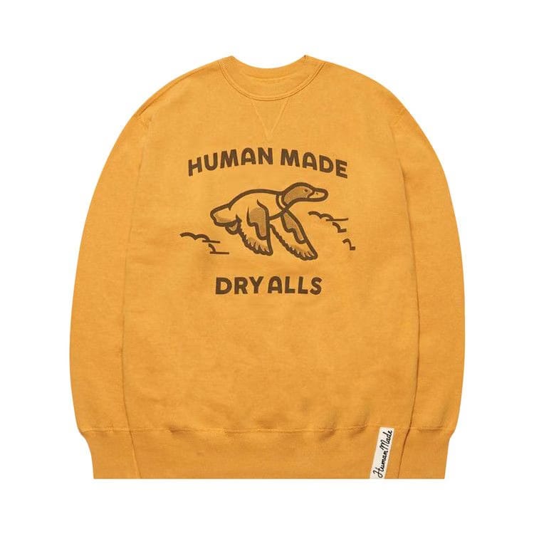 Human Made Crewneck Sweatshirt Duck Yellow