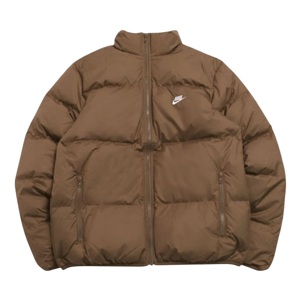 Nike Therma-FIT Puffer Jacket Mosswood Brown/White