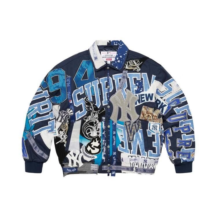Supreme x Jeff Hamilton New York Yankees Varsity Jacket Multicolor