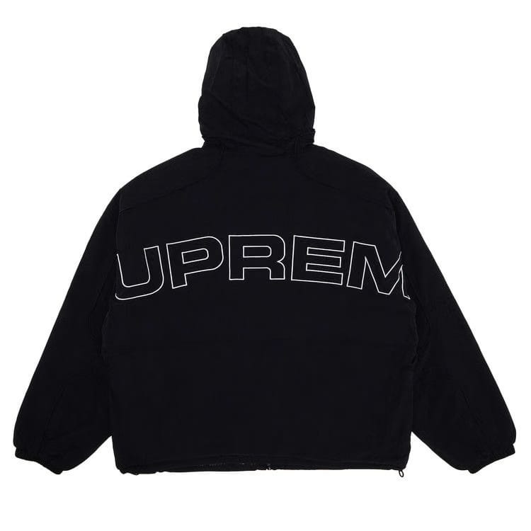 Supreme Faux Fur Reversible Hooded Track Jacket Black