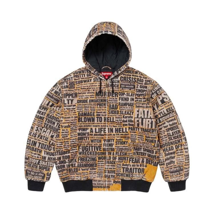 Supreme x Dash Snow Hooded Work Jacket Multicolor