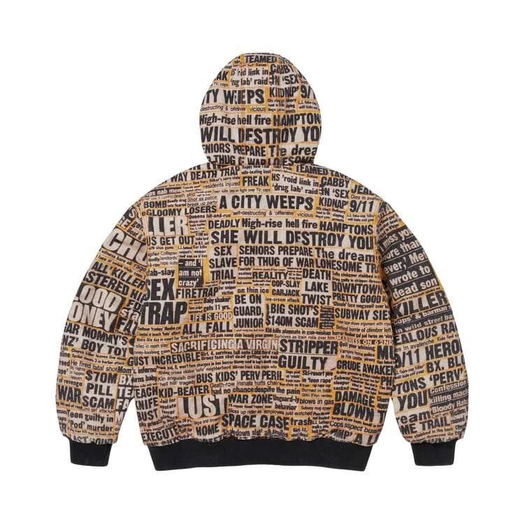 Supreme x Dash Snow Hooded Work Jacket Multicolor