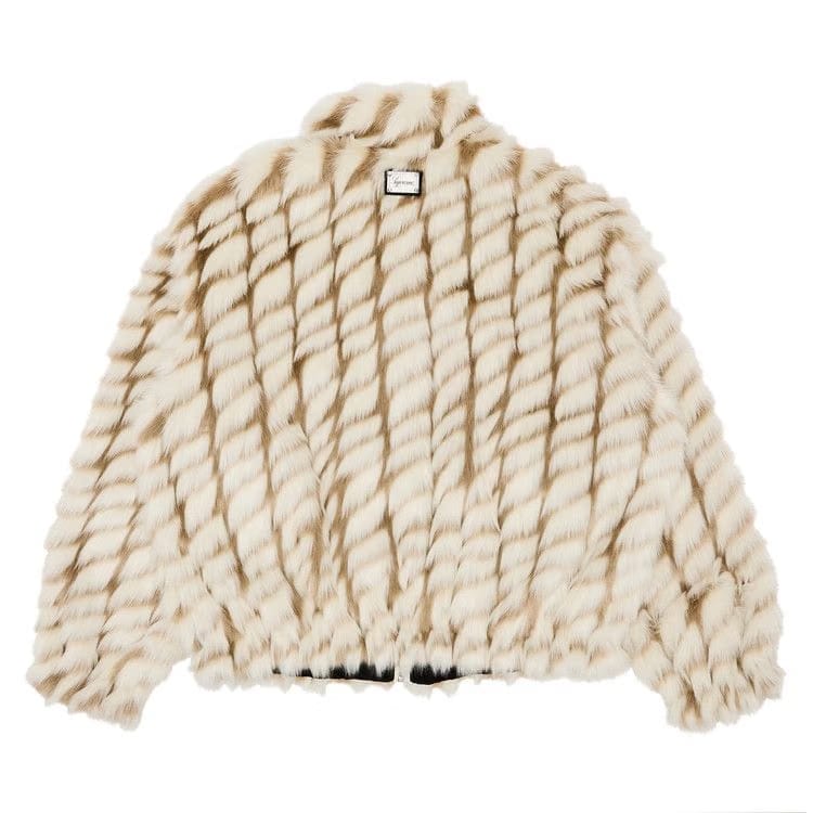 Supreme 2-Tone WINDSTOPPER Faux Fur Jacket Tan