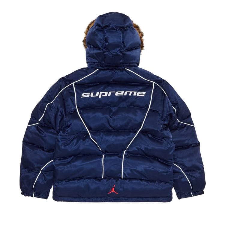 Supreme x Jordan Puffer Jacket Navy