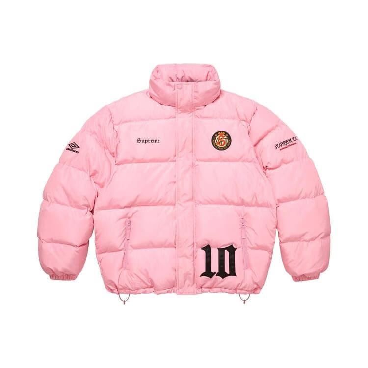 Supreme x Umbro Down Puffer Jacket Pink