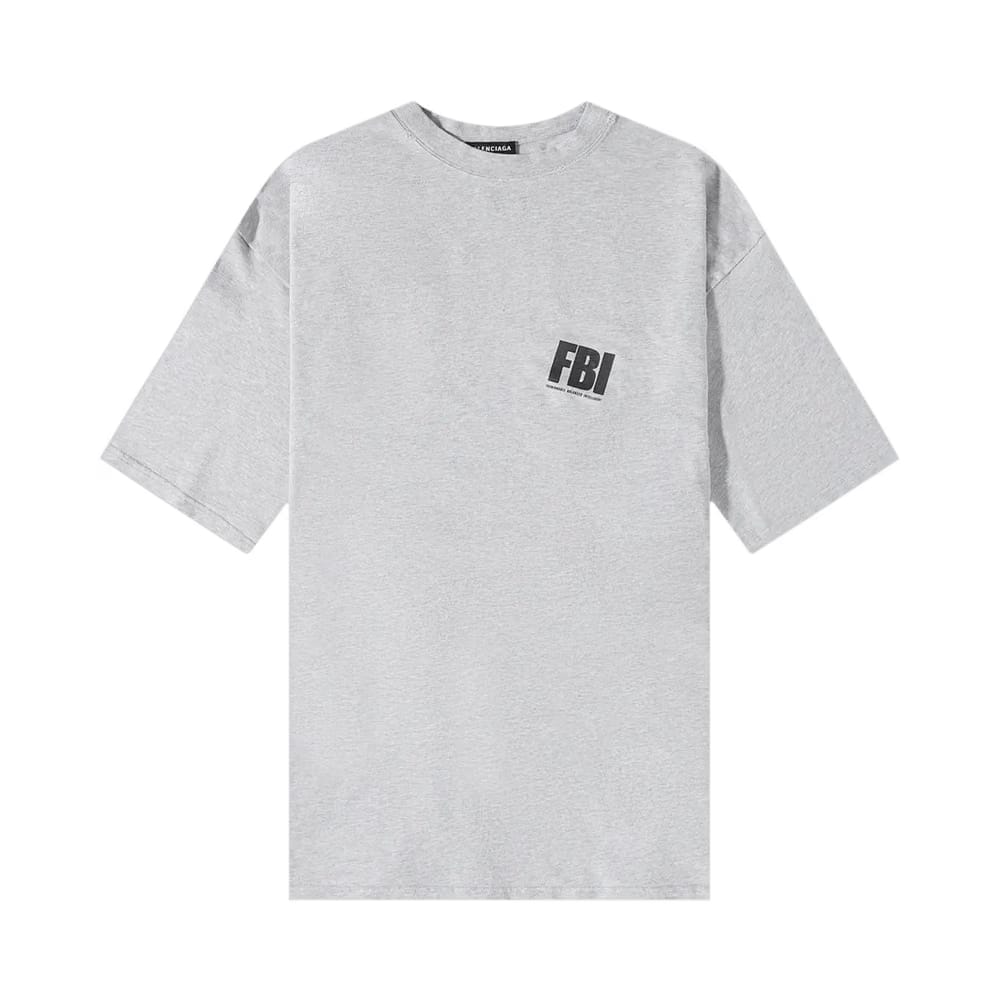 Balenciaga Worn Out T-Shirt Heather Grey/Black