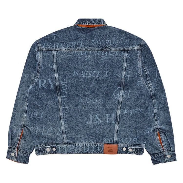 Supreme x Martine Rose Reversible Trucker Jacket Washed Blue