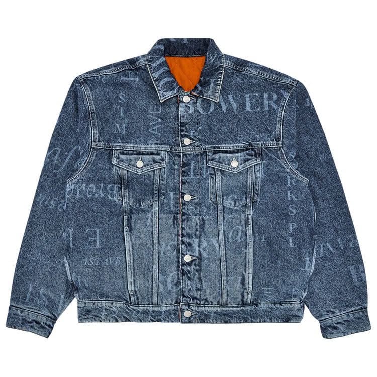Supreme x Martine Rose Reversible Trucker Jacket Washed Blue
