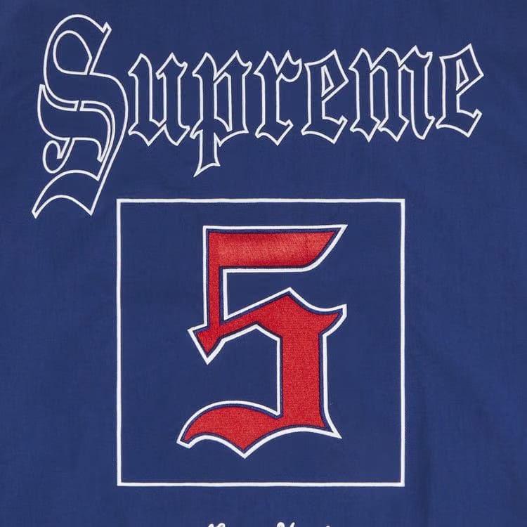 Supreme Old English Track Jacket Light Navy