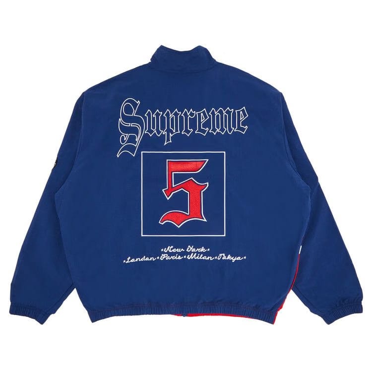 Supreme Old English Track Jacket Light Navy