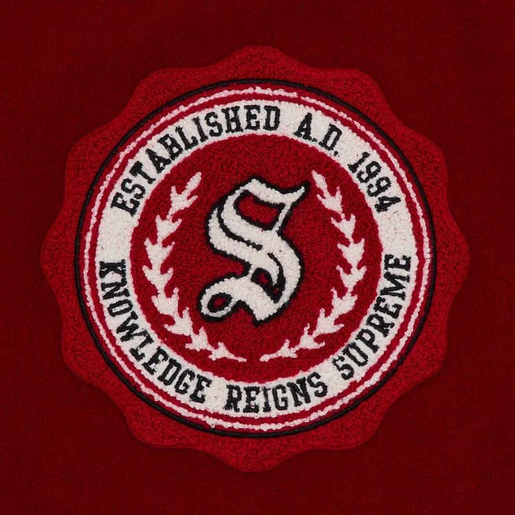 Supreme Veritas Varsity Jacket Red
