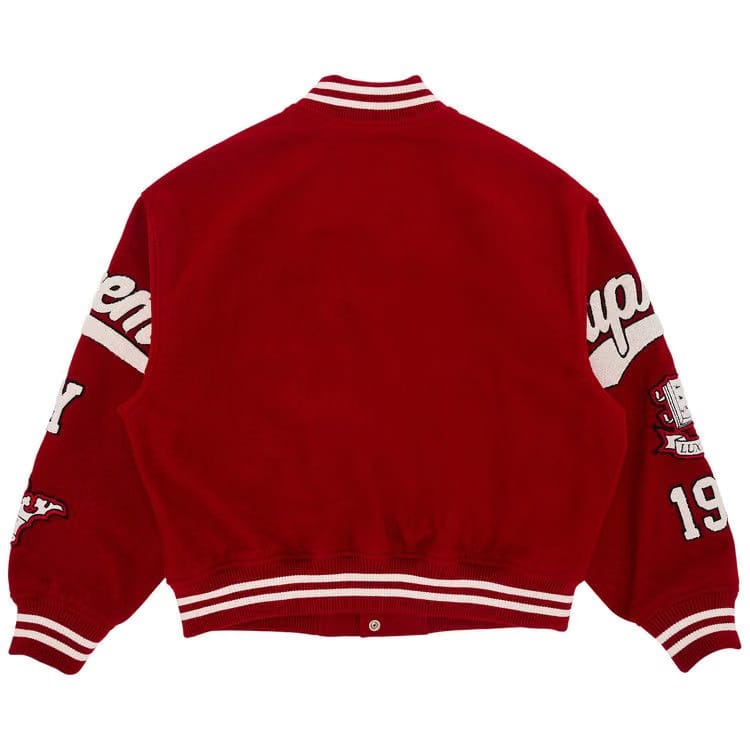 Supreme Veritas Varsity Jacket Red