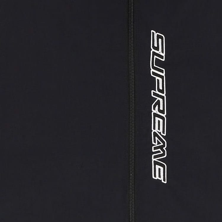 Supreme Contrast Zip Track Jacket Black