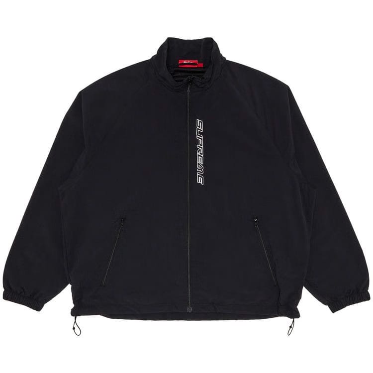 Supreme Contrast Zip Track Jacket Black
