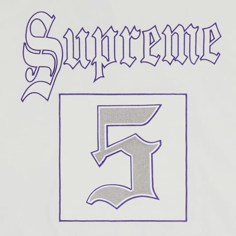 Supreme Old English Track Jacket White