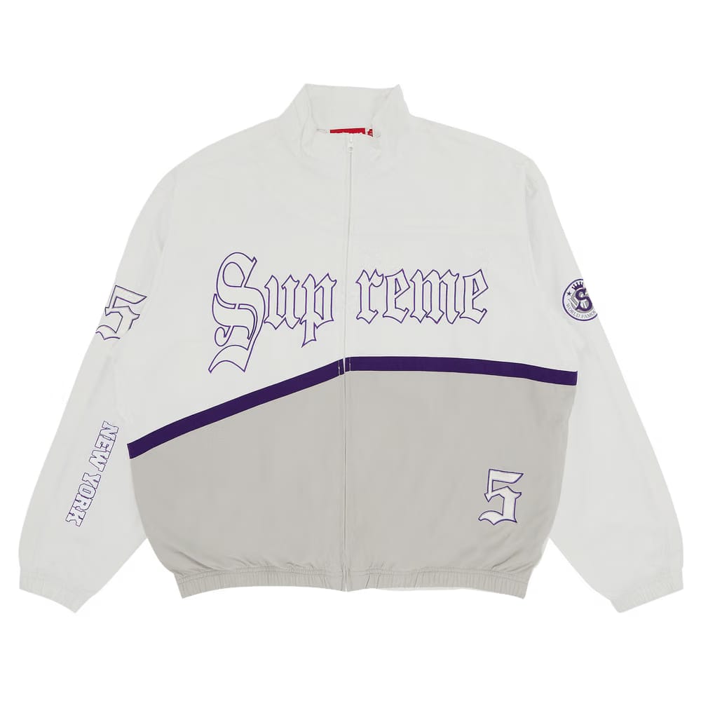 Supreme Old English Track Jacket White