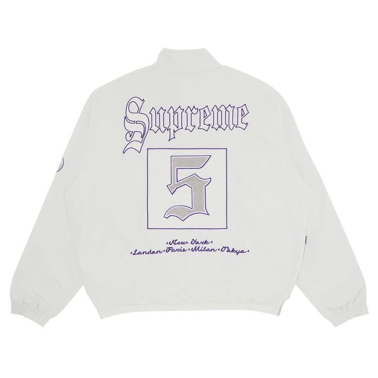 Supreme Old English Track Jacket White