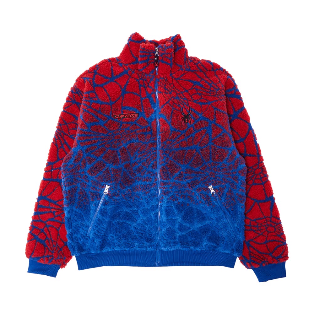 Supreme x Spyder Web Polar Fleece Jacket Royal