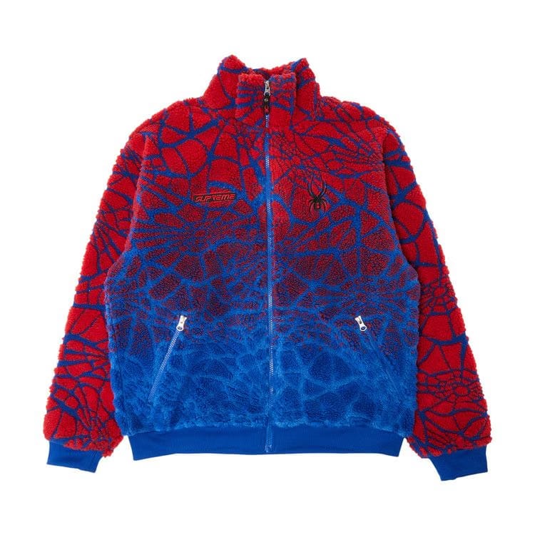 Supreme x Spyder Web Polar Fleece Jacket Royal