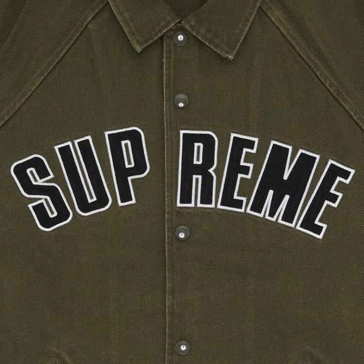 Supreme Arc Denim Coaches Jacket Olive