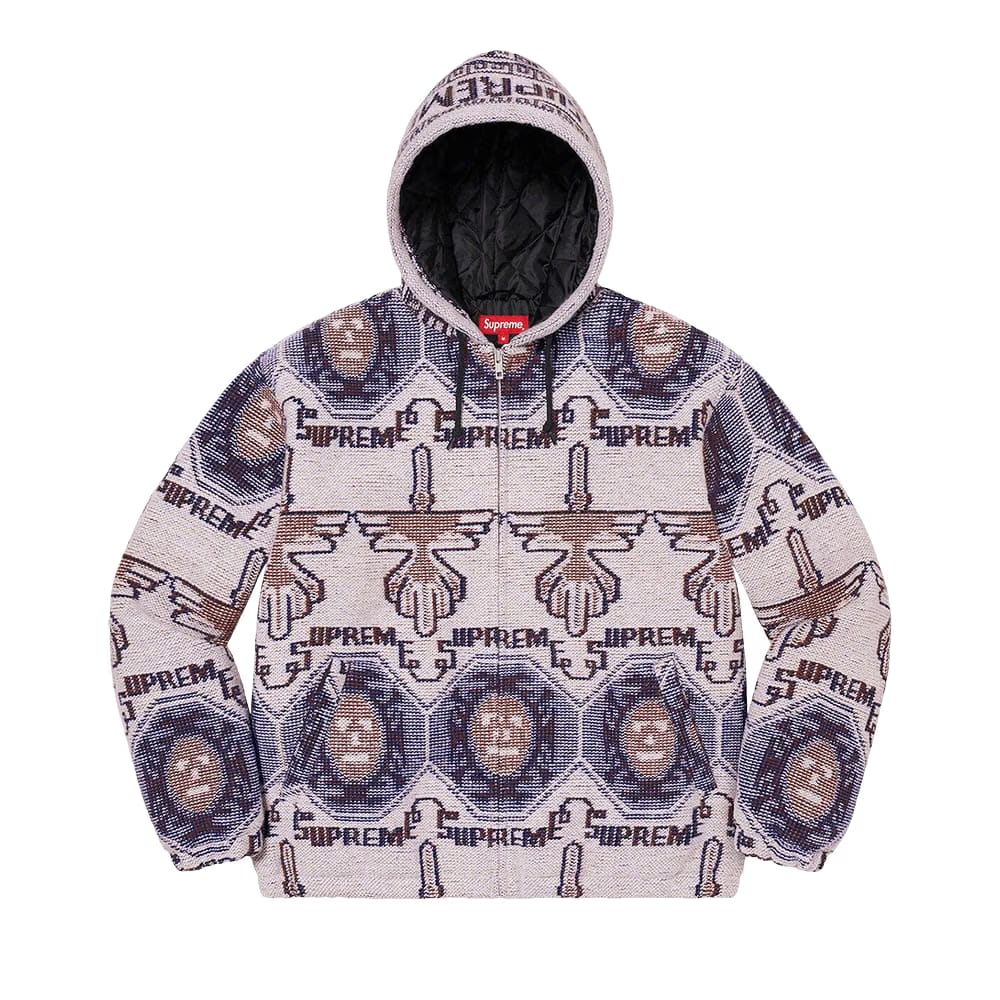 Supreme Woven Hooded Jacket Dusty Lilac