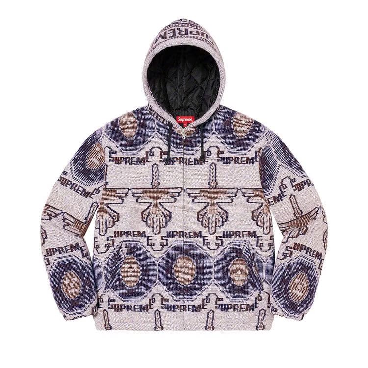 Supreme Woven Hooded Jacket Dusty Lilac