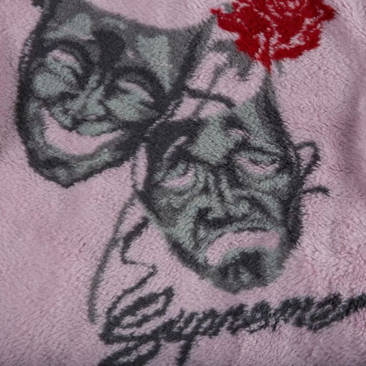 Supreme Drama Mask Fleece Jacket Pink