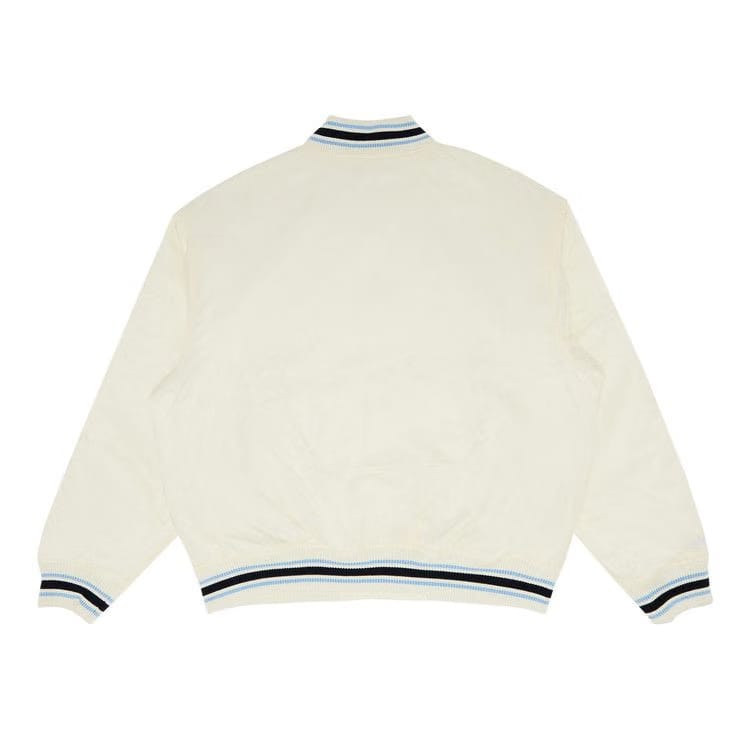 Supreme x Mitchell & Ness Camo Logo Varsity Jacket White