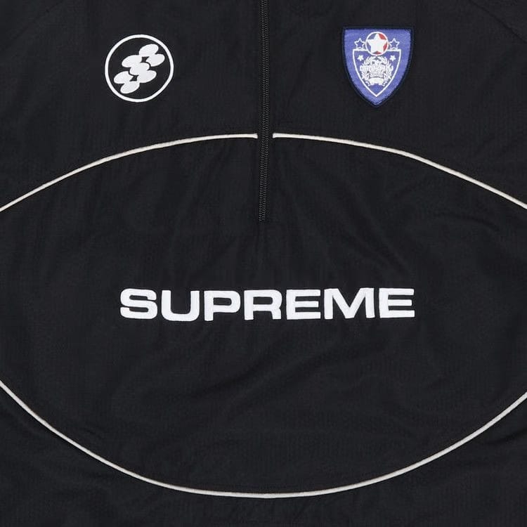 Supreme Reflective Piping Pullover Black