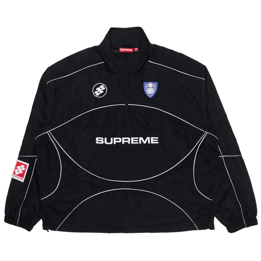 Supreme Reflective Piping Pullover Black